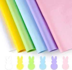 CHRORINE 60 Sheets Easter Tissue Paper Multicolor Gift Wrapping Paper Art Paper Crafts for DIY Gift Easter Birthday Wedding Holiday Crafts Decor CHRORINE 60 Sheets Easter Tissue Paper Multicolor Gift Wrapping Paper Art Paper Crafts for DIY Gift Easter Birthday Wedding Holiday Crafts Decor