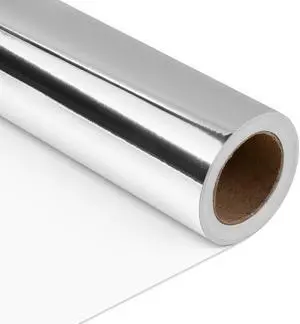 NESCCI Silver Metallic Wrapping Paper, Solid Color Paper,Gift Wrapping Paper,Perfect for Wedding,Valentine's Day,Birthday, Christmas,Baby Shower,DIY Bouquet (17 Inches X 32.8 Feet) NESCCI Silver Metallic Wrapping Paper, Solid Color Paper,Gift Wrapping Paper,Perfect for Wedding,Valentine's Day,Birthday, Christmas,Baby Shower,DIY Bouquet (17 Inches X 32.8 Feet)