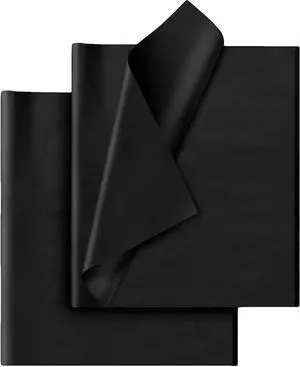 Hlonon Black Tissue Paper - 30 Sheets, 14 x 20 Inch, Gift Wrapping, DIY Crafts, Wedding, Birthday, Christmas Hlonon Black Tissue Paper - 30 Sheets, 14 x 20 Inch, Gift Wrapping, DIY Crafts, Wedding, Birthday, Christmas