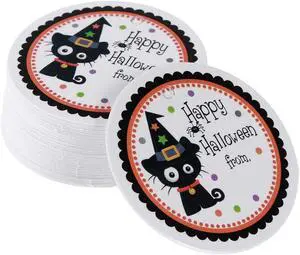 BinaryABC Halloween Party Favor Gift Tags Baking Biscuit Candy Treats Bags Boxes Paper Tags Labels(48-50pcs) BinaryABC Halloween Party Favor Gift Tags Baking Biscuit Candy Treats Bags Boxes Paper Tags Labels(48-50pcs)