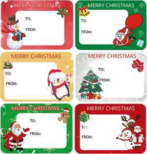 120Pack Christmas Labels Stickers 65 x 45mm Christmas Name Gift Labels 120Pack Christmas Labels Stickers 65 x 45mm Christmas Name Gift Labels