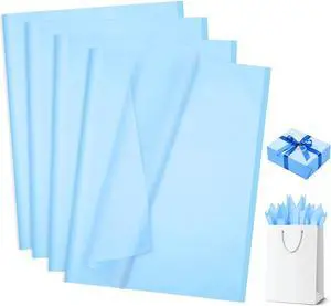 woric 160 Sheets Light Blue Tissue Paper for Gift Bags 20 X 14 Inches woric 160 Sheets Light Blue Tissue Paper for Gift Bags 20 X 14 Inches