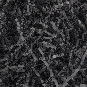 Caleihd Crinkle Cut Paper Shred Filler Gift Cushion Streamer Black Caleihd Crinkle Cut Paper Shred Filler Gift Cushion Streamer Black