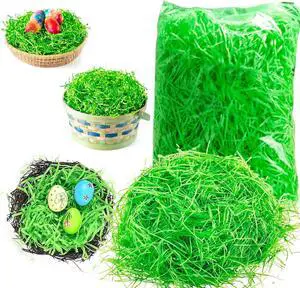 Easter Green Grass Large Pack Green Raffia Grass,Shredded Paper Decorations Easter Green Grass Large Pack Green Raffia Grass,Shredded Paper Decorations