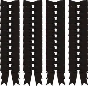 Meseey 50 Pcs 3 Inches Black Grosgrain Ribbon Twist Tie Bow Pretied Premade Craft Bows for Treat Bags Gift Wrapping Basket Wedding Baby Shower Brithday Valentine's Day Christmas Party Meseey 50 Pcs 3 Inches Black Grosgrain Ribbon Twist Tie Bow Pretied Premade Craft Bows for Treat Bags Gift Wrapping Basket Wedding Baby Shower Brithday Valentine's Day Christmas Party