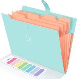 Forvencer Accordion File Organizer, 5 Pocket Expanding File Folder, Letter Forvencer Accordion File Organizer, 5 Pocket Expanding File Folder, Letter