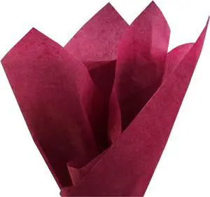 PMLAND Premium Quality Gift Wrapping Paper - Burgundy Color - 20 Inches x 26 Inches 60 Sheets PMLAND Premium Quality Gift Wrapping Paper - Burgundy Color - 20 Inches x 26 Inches 60 Sheets