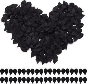 Black Cute Mini Bows 1" Premade Small Ribbon Bows for Crafts Black Cute Mini Bows 1" Premade Small Ribbon Bows for Crafts