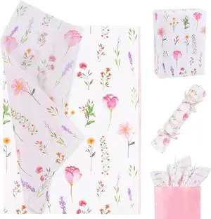 CCINEE 50 Sheets Floral Tissue Paper, 14x20 Inch Spring Wildflower Gift Wrapping Tissue Paper for Gift Bags Bouquet Wrapping DIY Crafts Box Fillers Wedding Birthday Party Decorations CCINEE 50 Sheets Floral Tissue Paper, 14x20 Inch Spring Wildflower Gift Wrapping Tissue Paper for Gift Bags Bouquet Wrapping DIY Crafts Box Fillers Wedding Birthday Party Decorations