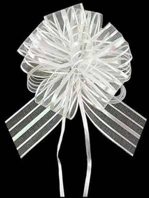 8 Pcs 6 Inches Large Pull Bows, Bow for Gift Wrapping,Gift Bows for Presents (White) 8 Pcs 6 Inches Large Pull Bows, Bow for Gift Wrapping,Gift Bows for Presents (White)