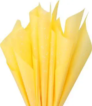 SUNCOLOR 120 Sheets 20"x14" Yellow Tissue Paper for Gift Bags Packaging Glitter Art Tissue Paper for Crafts SUNCOLOR 120 Sheets 20"x14" Yellow Tissue Paper for Gift Bags Packaging Glitter Art Tissue Paper for Crafts