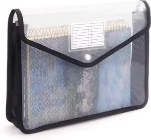 Tamaki Plastic Expanding File Folder, Fit Letter/A4 Size, Black, 1 Pack Tamaki Plastic Expanding File Folder, Fit Letter/A4 Size, Black, 1 Pack