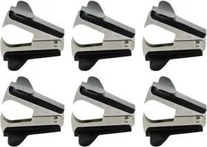 ZZTX 6 Pack Staple Remover Black ZZTX 6 Pack Staple Remover Black