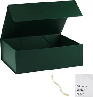 Green Gift Box,10x7.3x3.5 Gift Boxes With Lids For Presents Includes Ribbon And Diy Printable Sticker Paper,Bridesmaid Proposal Box,Magnetic Gift Box For Birthday,Wedding,Graduation Green Gift Box,10x7.3x3.5 Gift Boxes With Lids For Presents Includes Ribbon And Diy Printable Sticker Paper,Bridesmaid Proposal Box,Magnetic Gift Box For Birthday,Wedding,Graduation