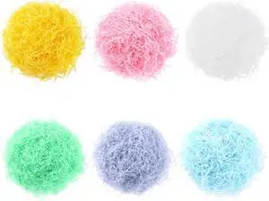 FUSHENMU Easter Grass Craft Shredded Tissue Raffia Paper Grass Shred Paper for Easter Basket Filler Gift Wrapping Supply FUSHENMU Easter Grass Craft Shredded Tissue Raffia Paper Grass Shred Paper for Easter Basket Filler Gift Wrapping Supply
