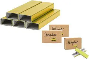 NatSumeBasics 3000 Yellow Gold Staples 26/6 Standard Colored Staple Refill NatSumeBasics 3000 Yellow Gold Staples 26/6 Standard Colored Staple Refill