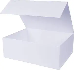 Aimyoo White Collapsible Gift Box with Magnetic Closure Lids 13.8x9x4.3 in, Large Bridesmaid Groomsman Proposal Boxes, Rectangle Present Box for Graduation Birthday Storage 1 Pack Aimyoo White Collapsible Gift Box with Magnetic Closure Lids 13.8x9x4.3 in, Large Bridesmaid Groomsman Proposal Boxes, Rectangle Present Box for Graduation Birthday Storage 1 Pack