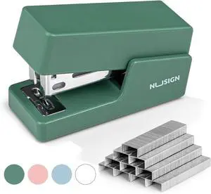 NUSIGN Mini Stapler with 830 Staples, Small Cute Desk Staplers, 25 Sheet Capacity, Green NUSIGN Mini Stapler with 830 Staples, Small Cute Desk Staplers, 25 Sheet Capacity, Green