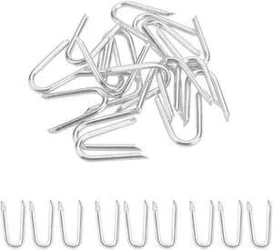 220 Pcs Heavy Duty Fencing Staples - U-Shaped Wire Fencing Nails for Mesh, Chain Link & Woven Fence | Carbon Steel with Anti-Rust Coating, Galvanized 220 Pcs Heavy Duty Fencing Staples - U-Shaped Wire Fencing Nails for Mesh, Chain Link & Woven Fence | Carbon Steel with Anti-Rust Coating, Galvanized
