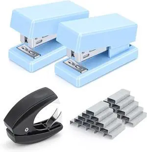 Mini Stapler with 2000 Staples, 30 Sheet Capacity, Jam-Free, Blue Mini Stapler with 2000 Staples, 30 Sheet Capacity, Jam-Free, Blue