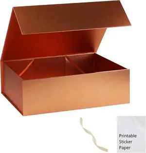 Rose Gold Gift Box,10x7.3x3.5 Gift Boxes With Lids For Presents Includes Ribbon And Diy Printable Sticker Paper,Bridesmaid Proposal Box,Magnetic Gift Box For Birthday,Wedding,Graduation Rose Gold Gift Box,10x7.3x3.5 Gift Boxes With Lids For Presents Includes Ribbon And Diy Printable Sticker Paper,Bridesmaid Proposal Box,Magnetic Gift Box For Birthday,Wedding,Graduation