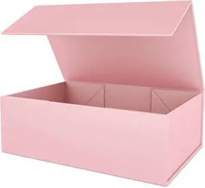 Pink Gift Box 12" x 6" x 4", Magnetic Closure Lid Gift Boxes for Presents Pink Gift Box 12" x 6" x 4", Magnetic Closure Lid Gift Boxes for Presents