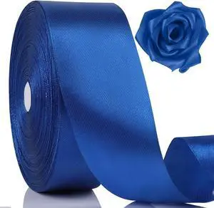 NESCCI 100 Yards Ribbon,1-1/2 Inch Royal Blue Satin Ribbon NESCCI 100 Yards Ribbon,1-1/2 Inch Royal Blue Satin Ribbon