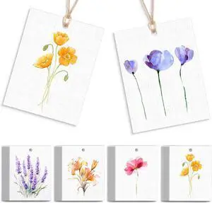 AmazingSpark 50 Set Gift Tags with String, Artsy Style, Boho AmazingSpark 50 Set Gift Tags with String, Artsy Style, Boho
