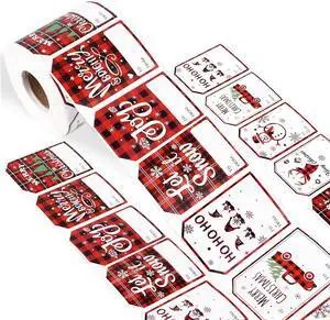 VEYLIN 500 Pcs Christmas Gift Tags Stickers, Self Adhesive Christmas Name Tags for Xmas Presents and Wrapping Labels Stickers(Snowman Style) VEYLIN 500 Pcs Christmas Gift Tags Stickers, Self Adhesive Christmas Name Tags for Xmas Presents and Wrapping Labels Stickers(Snowman Style)
