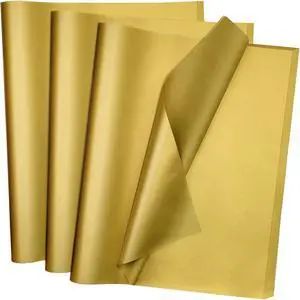 Jkopsnr 100 Sheets Gold Tissue Paper 20x12 Inches Jkopsnr 100 Sheets Gold Tissue Paper 20x12 Inches