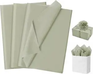 120 Sheets 14 x 20 Inch Sage Green Tissue Paper for Gift Bag 120 Sheets 14 x 20 Inch Sage Green Tissue Paper for Gift Bag