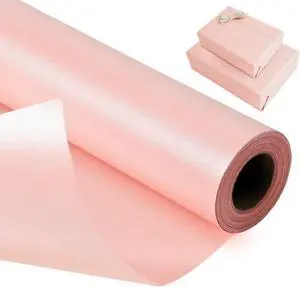 Juertime Pink Wrapping Paper for Girl Women, Mini Roll 17 In X 32.8 Ft Juertime Pink Wrapping Paper for Girl Women, Mini Roll 17 In X 32.8 Ft