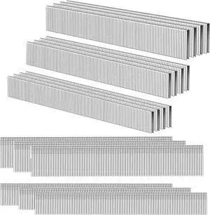 HW HAMWOO 18 Gauge 1800PCS,1/4" Narrow Crown Staples (1/2"- 400; 3/4"- 400; 1"- 400) and Brad Nails (5/8"-300,3/4"-300), Suitable for Most Brand of 18 Gauge Stapler HW HAMWOO 18 Gauge 1800PCS,1/4" Narrow Crown Staples (1/2"- 400; 3/4"- 400; 1"- 400) and Brad Nails (5/8"-300,3/4"-300), Suitable for Most Brand of 18 Gauge Stapler