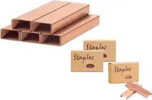 NatSumeBasics 3000 Rose Gold Staples 26/6 Standard Colored Staple Refill NatSumeBasics 3000 Rose Gold Staples 26/6 Standard Colored Staple Refill