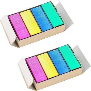 2 Box Mini Color Staples DIY Shop Stapler Refills Standard Book Mini Color Staples Office Office and School Supplies (24/6mm) 2 Box Mini Color Staples DIY Shop Stapler Refills Standard Book Mini Color Staples Office Office and School Supplies (24/6mm)