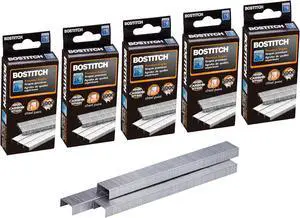 Bostitch Office Premium Standard Staples, 1/4" Length, High-Carbon Steel, 5000 Per Box, 5-Pack Bostitch Office Premium Standard Staples, 1/4" Length, High-Carbon Steel, 5000 Per Box, 5-Pack