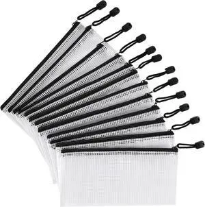 12 Pieces Plastic Mesh Zipper Pouch Bag/Zipper Envelope Document Storage Pouch Bag/Zip File Folder/Office Supplies Bills File Waterproof Zipper Pouche/Storage Pouch for Puzzle and Office 12 Pieces Plastic Mesh Zipper Pouch Bag/Zipper Envelope Document Storage Pouch Bag/Zip File Folder/Office Supplies Bills File Waterproof Zipper Pouche/Storage Pouch for Puzzle and Office