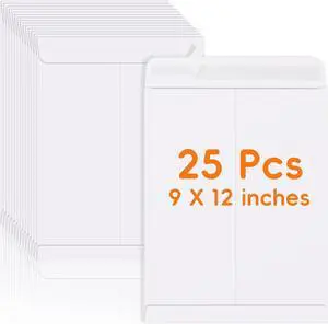 25 Pack Catalog Mailing Envelopes, 9 x12 Inches Self-Seal Manilla Envelopes 25 Pack Catalog Mailing Envelopes, 9 x12 Inches Self-Seal Manilla Envelopes