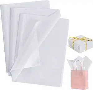 BEISHIDA 100 Sheets White Tissue Paper Bulk for Gift Wrapping and Gift Bags BEISHIDA 100 Sheets White Tissue Paper Bulk for Gift Wrapping and Gift Bags