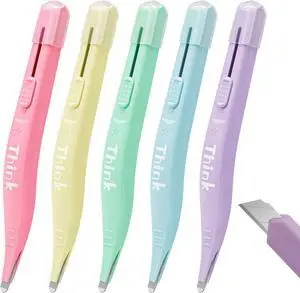 ThinkLearn 2-in-1 Magnetic Staple Remover with Retractable Blade, 5 Pack ThinkLearn 2-in-1 Magnetic Staple Remover with Retractable Blade, 5 Pack