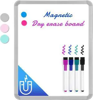 VUSIGN Magnetic Dry Erase Board, 14 x 11 Inches White Board, Gray VUSIGN Magnetic Dry Erase Board, 14 x 11 Inches White Board, Gray