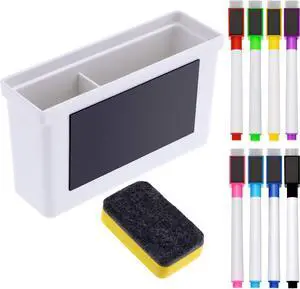 Boao 10 Pcs Magnetic Dry Erase Markers Whiteboard Plastic Holder, Stylish Boao 10 Pcs Magnetic Dry Erase Markers Whiteboard Plastic Holder, Stylish