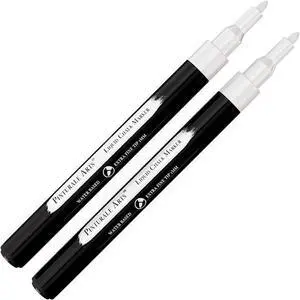Pinturale Arts 2 Extra Fine Tip White Chalk Markers | 1mm Tip | For Windows, Blackboard, Dry Erase Board, Chalkboards, Glass, Easy Erase | White Chalk Pens Fine Tip Pinturale Arts 2 Extra Fine Tip White Chalk Markers | 1mm Tip | For Windows, Blackboard, Dry Erase Board, Chalkboards, Glass, Easy Erase | White Chalk Pens Fine Tip