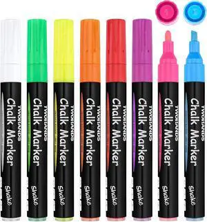 TWOHANDS Liquid Chalk Markers Assorted ColorsBullet & Chisel Point8 Count TWOHANDS Liquid Chalk Markers Assorted ColorsBullet & Chisel Point8 Count