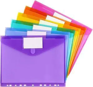 Tamaki 6 Pack Binder Pocket Folders, Letter Size, 11 Holes, Colorful Tamaki 6 Pack Binder Pocket Folders, Letter Size, 11 Holes, Colorful