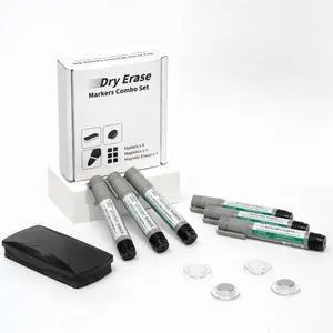 Dry Erase Markers Set (11-Piece Set) Fine Tip Dry Erase Markers Includes 6 whiteboard markers, 4 strong magnets, and 1 whiteboard eraser; dry-erase markers (black) Dry Erase Markers Set (11-Piece Set) Fine Tip Dry Erase Markers Includes 6 whiteboard markers, 4 strong magnets, and 1 whiteboard eraser; dry-erase markers (black)