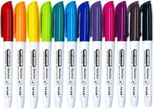 SFAIH Fine Tip Dry Erase Markers, 12 Colors, 12 Pack, 1-2mm Line, Low Odor SFAIH Fine Tip Dry Erase Markers, 12 Colors, 12 Pack, 1-2mm Line, Low Odor