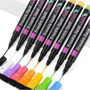 Magnetic Wet Erase Markers, Liquid Chalk Markers Ultra Fine Tip for Acrylic Calendar, Whiteboard Marker with Erasers Cap for Planning Board, Clear Glass, Low Odor Fine Tip Wet Wipe Pens, 8 Pack Magnetic Wet Erase Markers, Liquid Chalk Markers Ultra Fine Tip for Acrylic Calendar, Whiteboard Marker with Erasers Cap for Planning Board, Clear Glass, Low Odor Fine Tip Wet Wipe Pens, 8 Pack