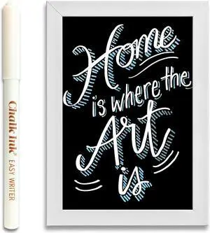Chalk Ink White Chalk Pen - Professional Fine Tip Chalk Markers - Vibrant Colors & Quick Dry - Wet Wipe Chalkboard Marker (Easy Writer, 1mm) Chalk Ink White Chalk Pen - Professional Fine Tip Chalk Markers - Vibrant Colors & Quick Dry - Wet Wipe Chalkboard Marker (Easy Writer, 1mm)