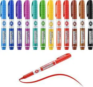 SUQJOY Dry Erase Markers, Bullet Tip Whiteboard Markers, Low Odor Thick Dry Markers, 12 pack Assorted Colors for Kids/Teachers (12 Count 12 Colors) SUQJOY Dry Erase Markers, Bullet Tip Whiteboard Markers, Low Odor Thick Dry Markers, 12 pack Assorted Colors for Kids/Teachers (12 Count 12 Colors)